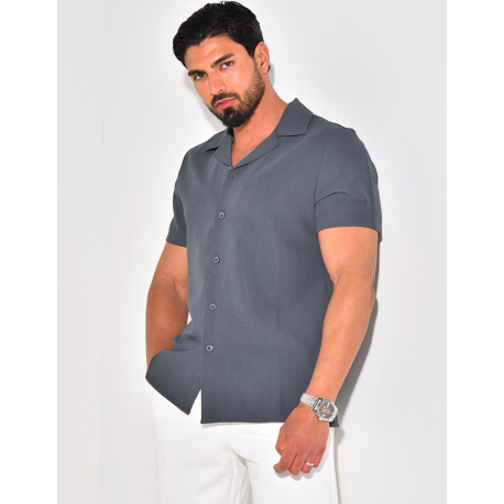 Chemise uni manches courtes Chemise uni manches courtes