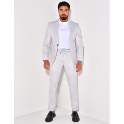 Ensemble de costume 2 pièces à rayures