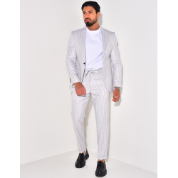 Ensemble de costume 2 pièces à rayures