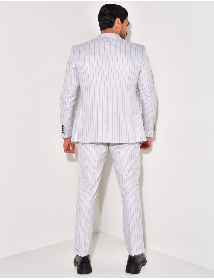 Ensemble de costume 2 pièces à rayures