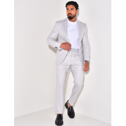 Ensemble de costume 2 pièces à rayures