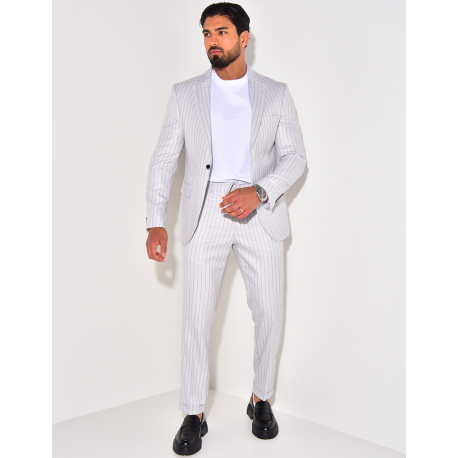 Ensemble de costume 2 pièces à rayures