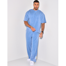 Ensemble pantalon et t-shirt délavé