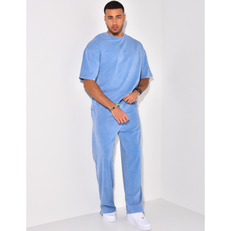 Ensemble pantalon et t-shirt délavé