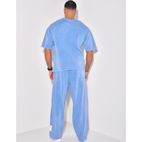 Ensemble pantalon et t-shirt délavé