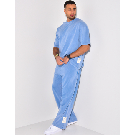 Ensemble pantalon et t-shirt délavé