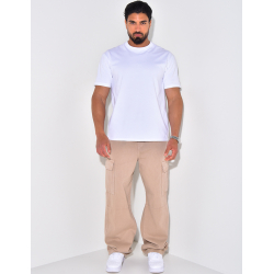 Jeans à poches et ceinture élastique