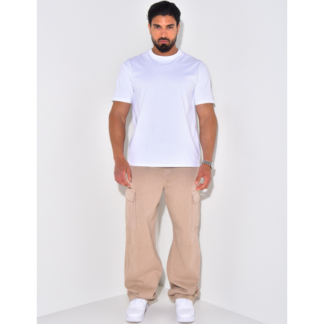 Jeans à poches et ceinture élastique