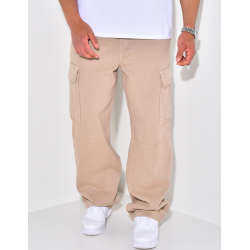 Jeans à poches et ceinture élastique