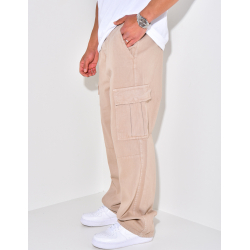 Jeans à poches et ceinture élastique