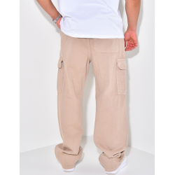 Jeans à poches et ceinture élastique