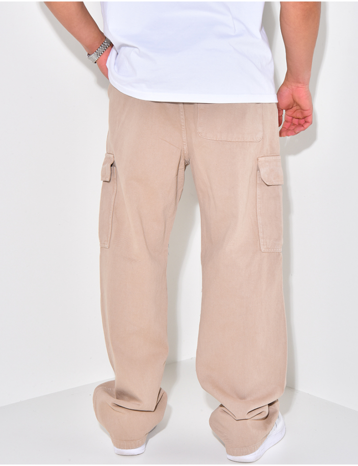 Jeans à poches et ceinture élastique