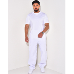 Jeans à poches et ceinture élastique