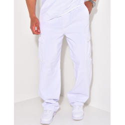 Jeans à poches et ceinture élastique