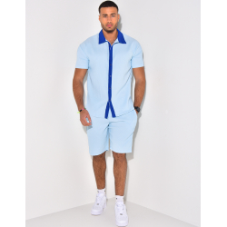 Ensemble haut et short bi color Ensemble haut et short bi color