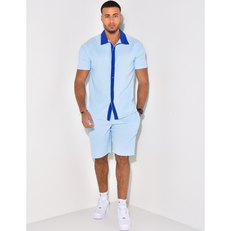 Ensemble haut et short bi color Ensemble haut et short bi color