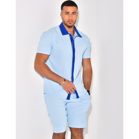 Ensemble haut et short bi color Ensemble haut et short bi color