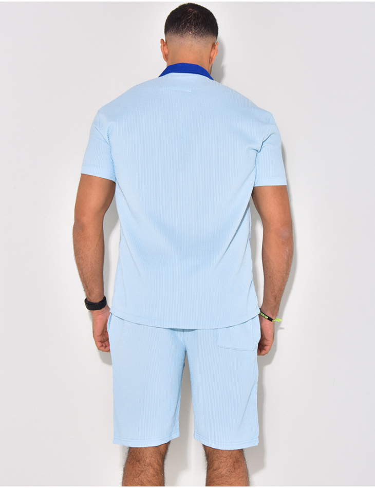 Ensemble haut et short bi color Ensemble haut et short bi color