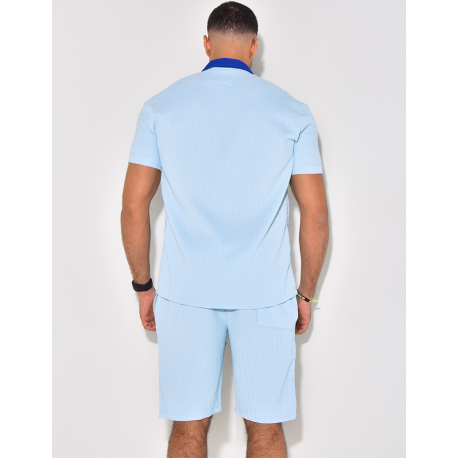 Ensemble haut et short bi color Ensemble haut et short bi color