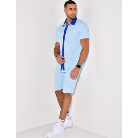 Ensemble haut et short bi color Ensemble haut et short bi color