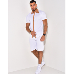 Ensemble haut et short bi color Ensemble haut et short bi color