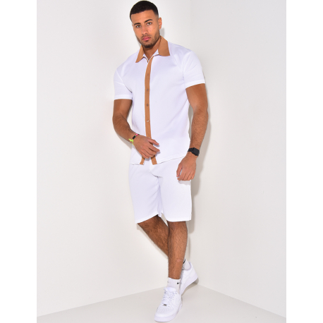 Ensemble haut et short bi color Ensemble haut et short bi color