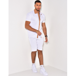 Ensemble haut et short bi color Ensemble haut et short bi color