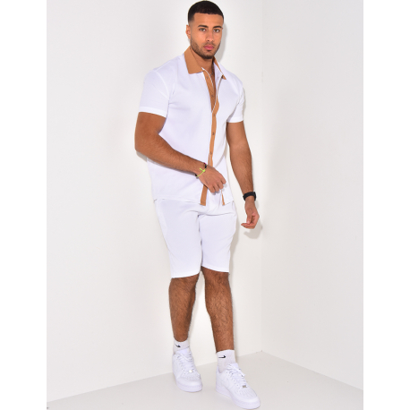 Ensemble haut et short bi color Ensemble haut et short bi color