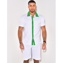 Ensemble haut et short bi color Ensemble haut et short bi color