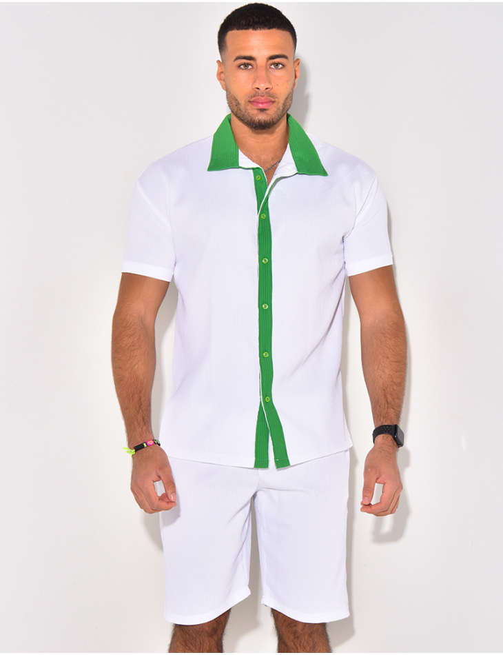 Ensemble haut et short bi color Ensemble haut et short bi color