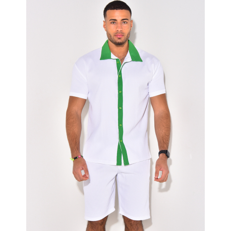 Ensemble haut et short bi color Ensemble haut et short bi color