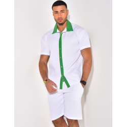 Ensemble haut et short bi color Ensemble haut et short bi color