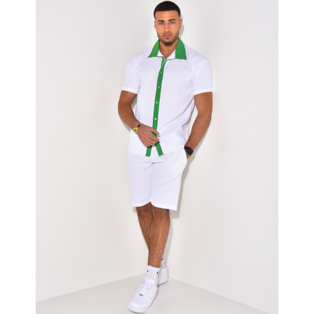 Ensemble haut et short bi color Ensemble haut et short bi color