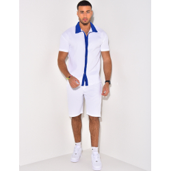 Ensemble haut et short bi color Ensemble haut et short bi color