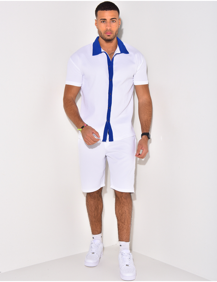 Ensemble haut et short bi color Ensemble haut et short bi color