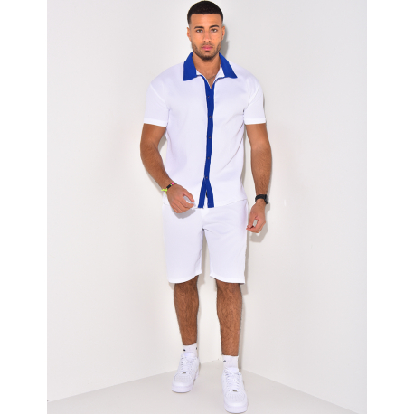 Ensemble haut et short bi color Ensemble haut et short bi color