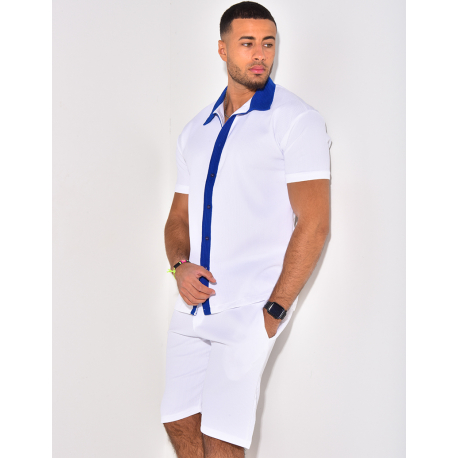 Ensemble haut et short bi color Ensemble haut et short bi color