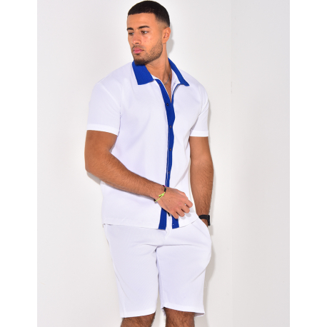 Ensemble haut et short bi color Ensemble haut et short bi color