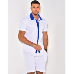 Ensemble haut et short bi color Ensemble haut et short bi color