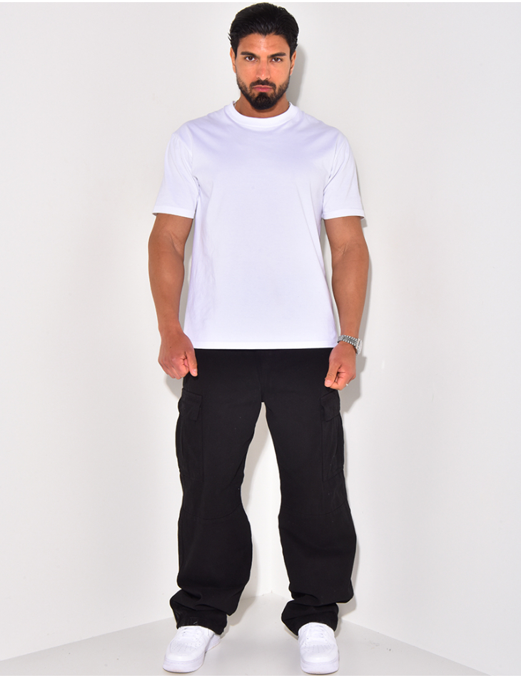 Jeans à poches et ceinture élastique Jeans à poches et ceinture élastique