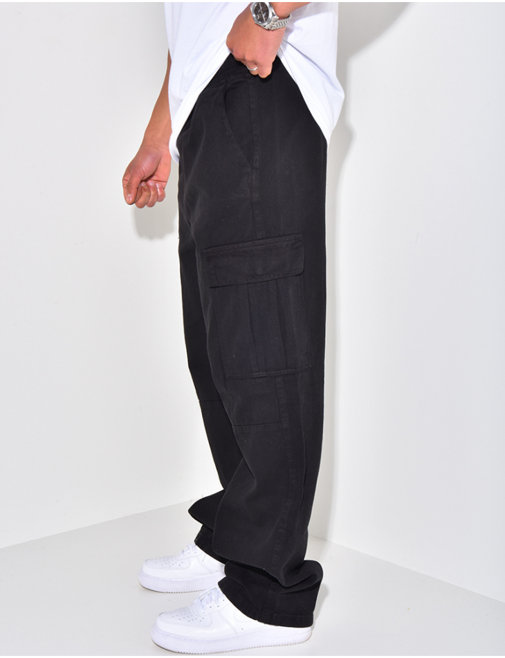 Jeans à poches et ceinture élastique Jeans à poches et ceinture élastique