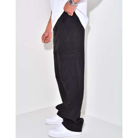 Jeans à poches et ceinture élastique Jeans à poches et ceinture élastique