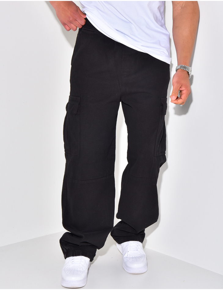 Jeans à poches et ceinture élastique Jeans à poches et ceinture élastique