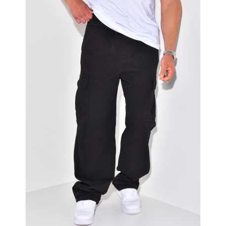 Jeans à poches et ceinture élastique Jeans à poches et ceinture élastique