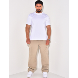 Jeans à poches et ceinture élastique Jeans à poches et ceinture élastique