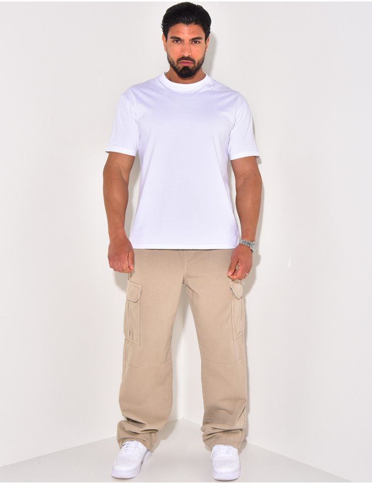 Jeans à poches et ceinture élastique Jeans à poches et ceinture élastique