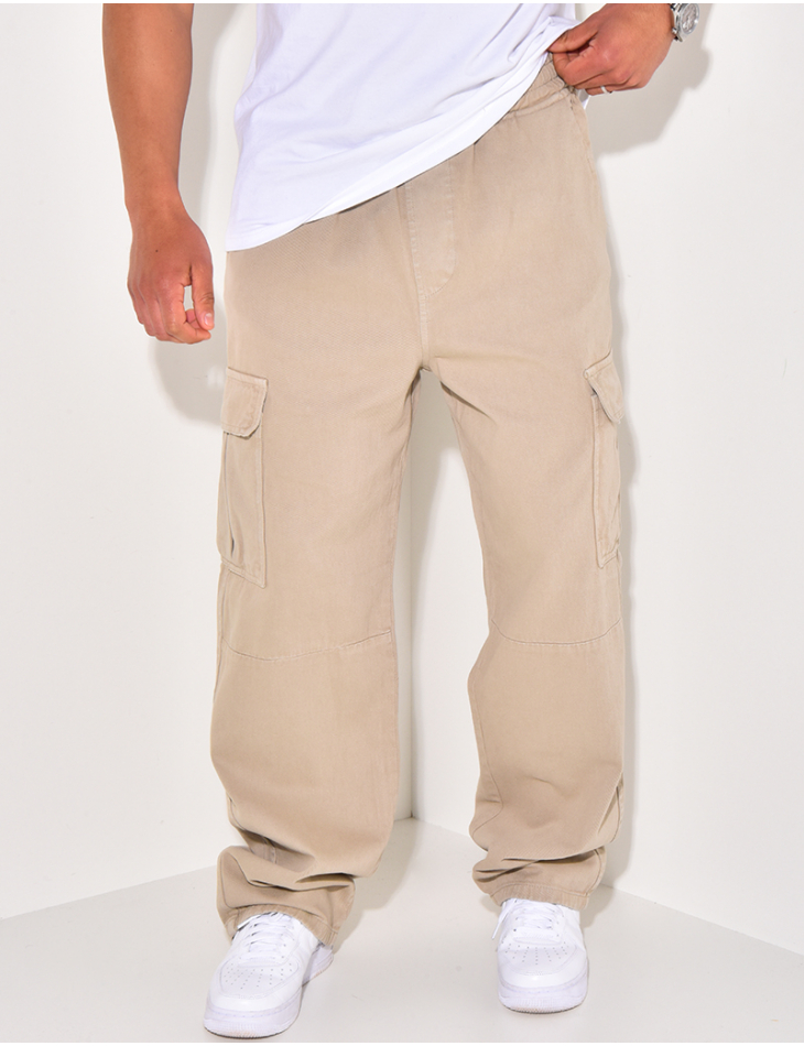 Jeans à poches et ceinture élastique Jeans à poches et ceinture élastique