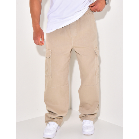 Jeans à poches et ceinture élastique Jeans à poches et ceinture élastique