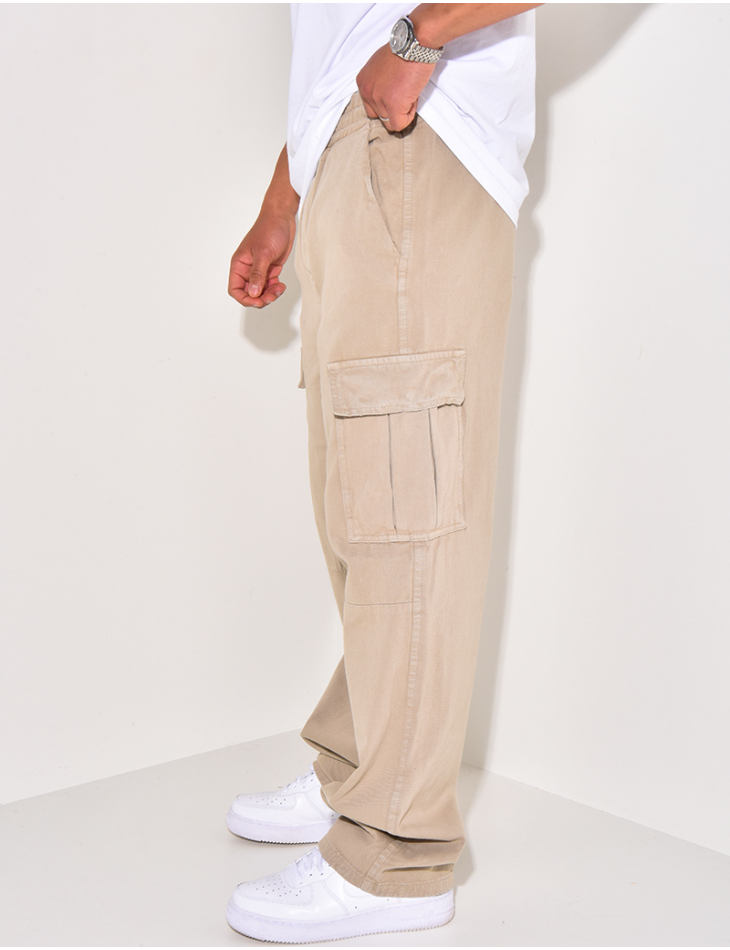 Jeans à poches et ceinture élastique Jeans à poches et ceinture élastique