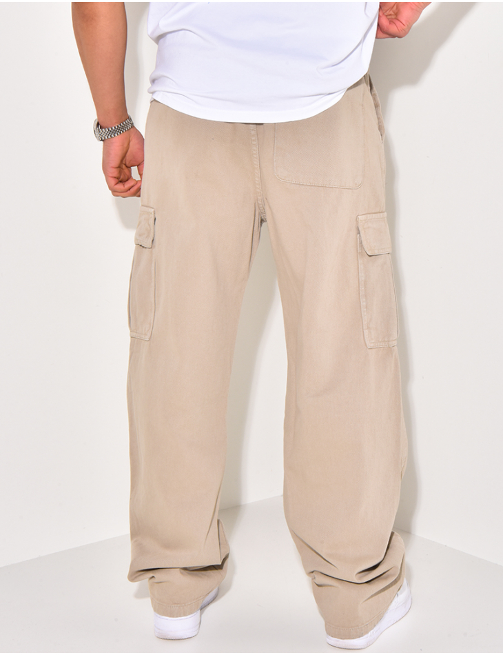 Jeans à poches et ceinture élastique Jeans à poches et ceinture élastique